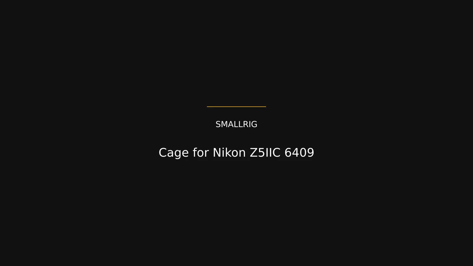 SmallRig Cage for Nikon Z5IIC 6409