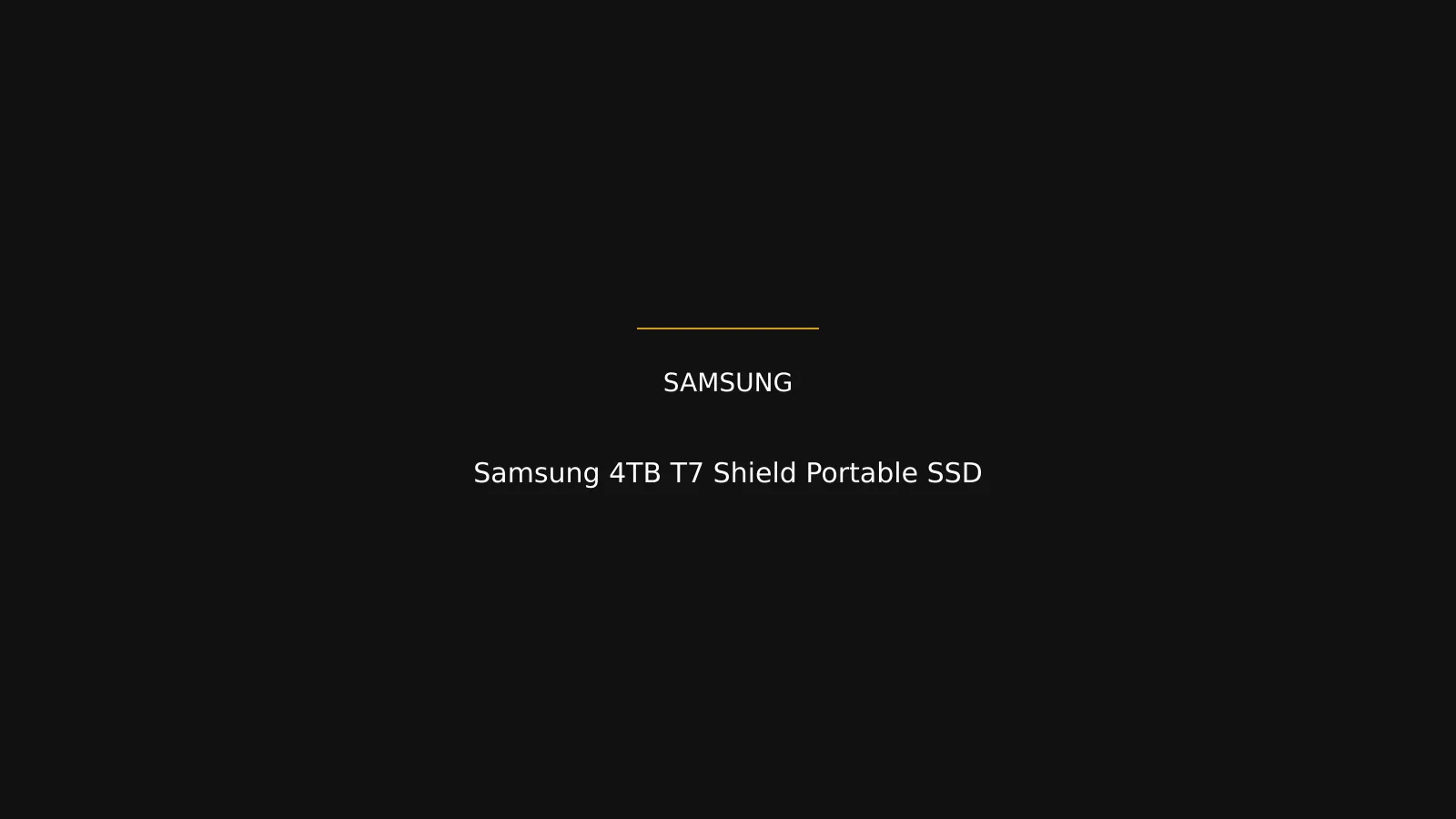 Samsung Samsung 4TB T7 Shield Portable SSD