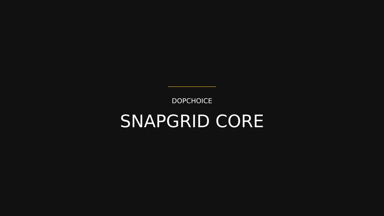 DoPChoice SNAPGRID CORE